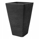 Donica ogrodowa kwadrowa 35 x 35 x 55 cm anthracite PATIO Donica ogrodowa kwadrowa 35 x 35 x 55 cm anthracite PATIO