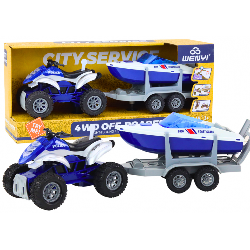 LEAN Toys Lean Toys Police Quad
