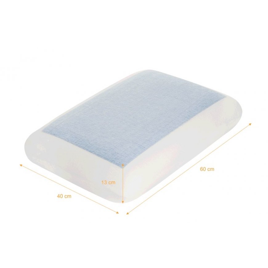QMED orthopaedic pillow with cooling gel - shape memory (COMFORT GEL PILLOW) – 2