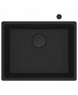 Granite sink Franke Maris, MRG 110-52, Black matte, black eccentric valve