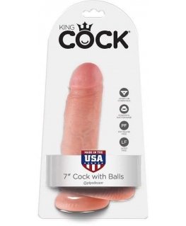 Pipedreams KING COCK 7" GAIDŽIO MĖSTA SU KAMULIAIS 17,8 cm