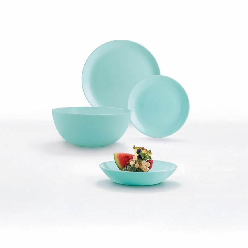 Serwis obiadowy dla 6 osób Diwali Light Turquoise 19-elementowy LUMINARC – 5