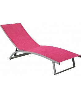 Łóżko plażowe Summer 5-pozycyjne fuksja PATIO
