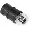 Alphacool ES Schnellverschluss BLH1A PushIn Female IG (chrome/black (matt)) Alphacool ES Schnellverschluss BLH1A PushIn Female IG (chrome/black (matt))