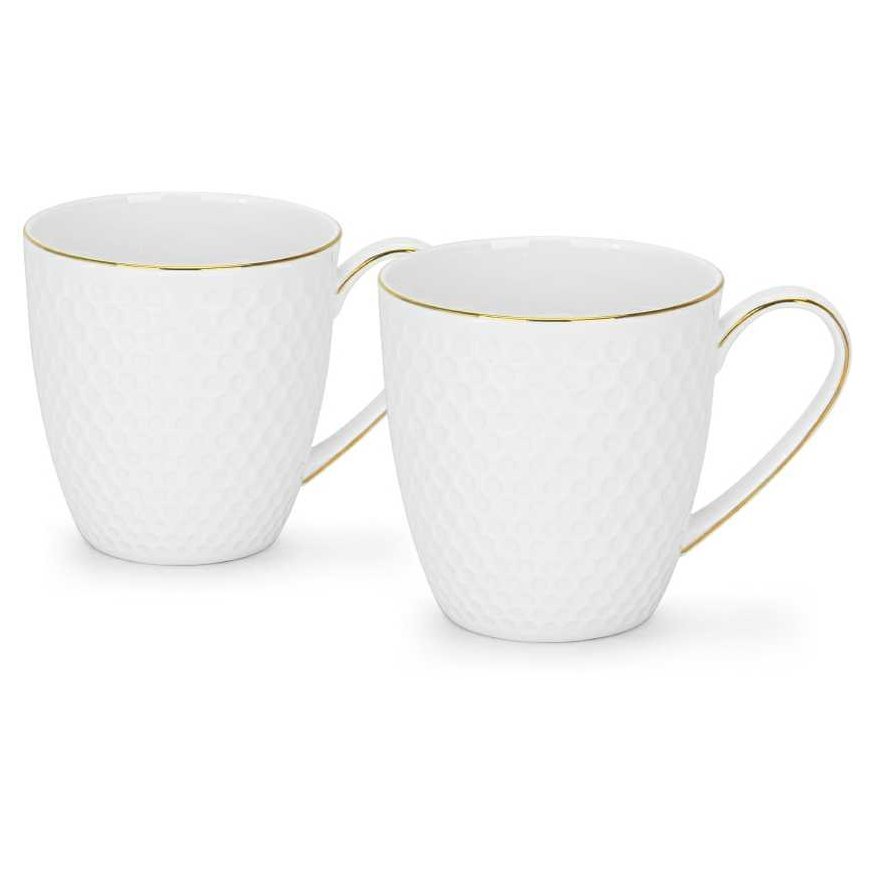 Fissman Puodelių rinkinys NOEMI 400 ml x 2 vnt. (naujas kaulinis porcelianas)