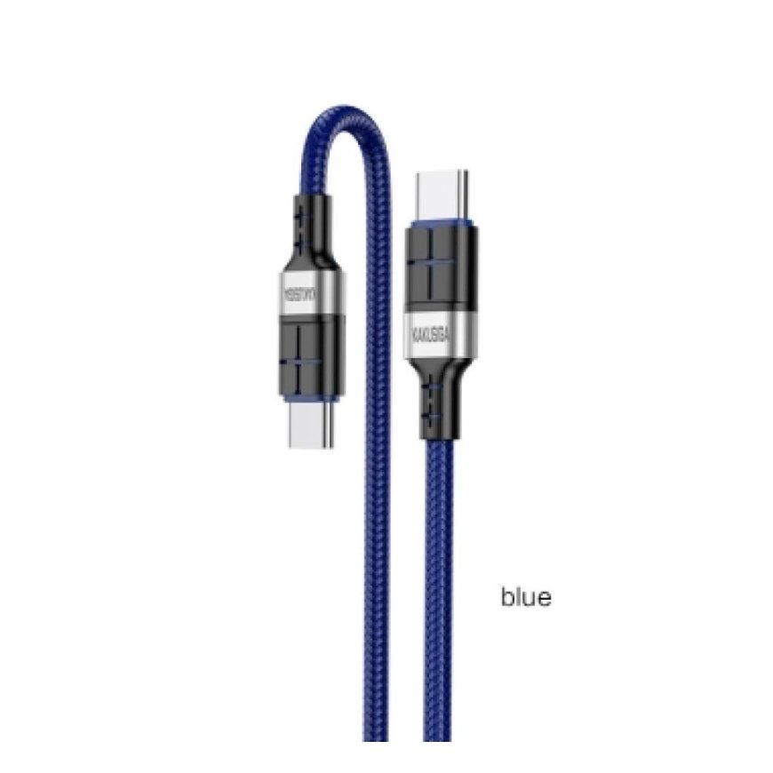 KAKUSIGA KSC-696 USB-C - USB-C charging cable 60W | 120 cm blue