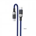 KAKUSIGA KSC-696 USB-C - USB-C charging cable 60W | 120 cm blue KAKUSIGA KSC-696 USB-C - USB-C charging cable 60W | 120 cm blue