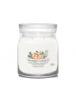 Yankee Candle White Spruce & Grapefruit vahakynttilä Sylinteri Valkoinen 1 kpl