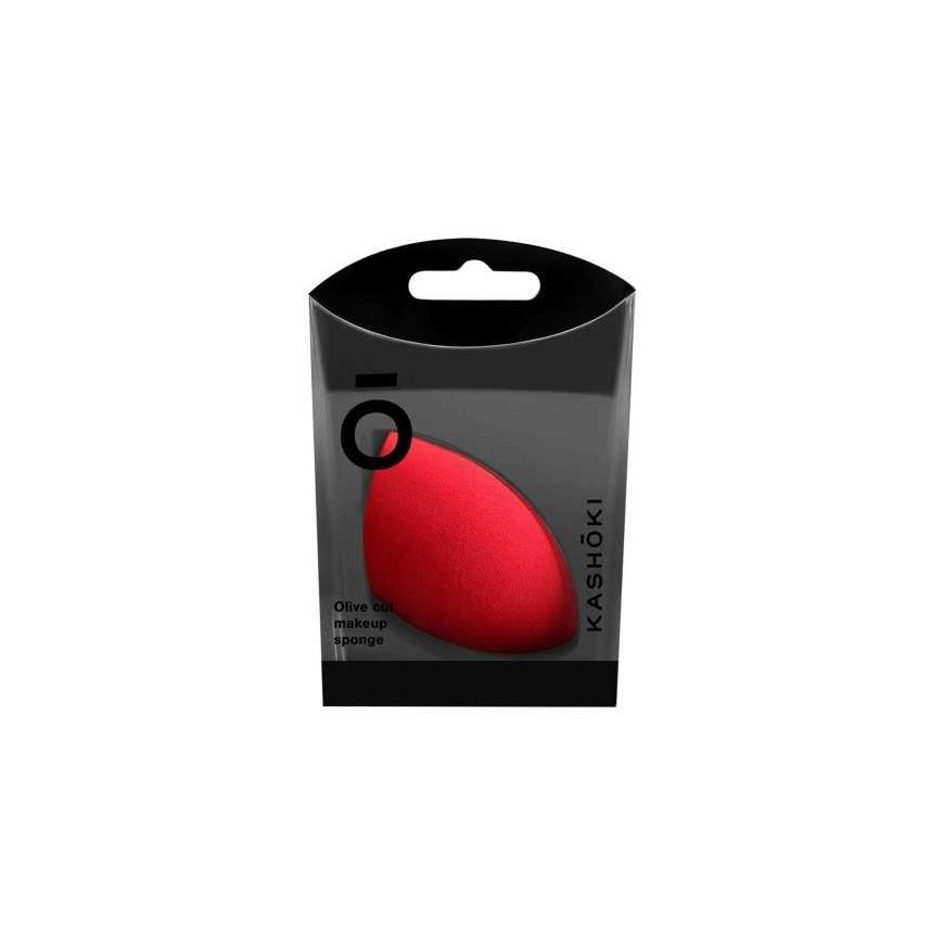 Kashoki Sponge Cut Olive make-up sponge Red 1 pc – 3