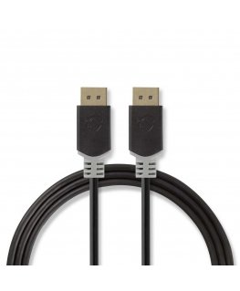 Nedis CCBW37014AT20 DisplayPort кабель 2 m Антрацит, Серый