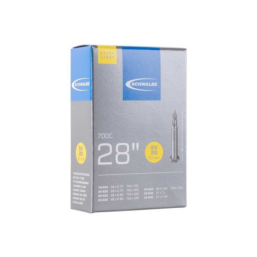 Schwalbe tube 28" SV20 18/25-622 valve