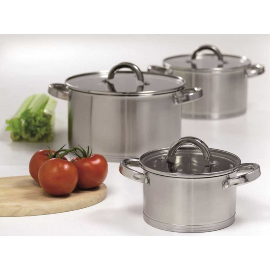Dajar Set of pots in stainless