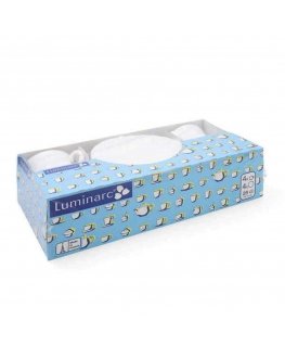 Set of cups and saucers Luminarc 00106 (4 pcs) White glass 280 ml (4 Pieces)