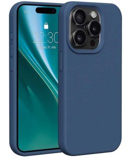 Case Etteri Silicone case for iPhone 15 Pro 6.1" dark blue