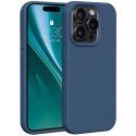Dėklas Etteri Silicone case for iPhone 15 Pro 6,1" dark mėlynas