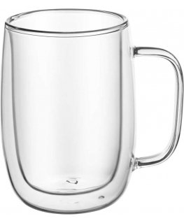 Rinkinys 2 szklanek termicznych su uchem Mia 300 ml AMBITION