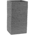 Donica ogrodowa kwadratowa 27 x 27 cm Cube gray brick PATIO Donica ogrodowa kwadratowa 27 x 27 cm Cube gray brick PATIO
