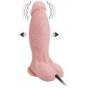 LYBAILE Inflateable Dildo Vibrating TPR Material Flesh 18,8 cm LYBAILE Inflateable Dildo Vibrating TPR Material Flesh 18,8 cm