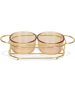 Fissman Bowl set 2 pcs. in a metal stand