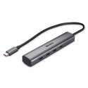 Lindy 43384 хаб-разветвитель USB Type-C 10000 Мбит/с Серый Lindy 43384 хаб-разветвитель USB Type-C 10000 Мбит/с Серый