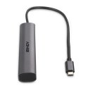 Lindy 43384 interfeisa centrmezgls USB Veids-C 10000 Mbit/s Pelēks Lindy 43384 interfeisa centrmezgls USB Veids-C 10000 Mbit/s Pelēks