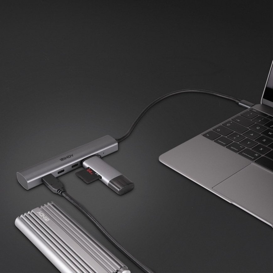 Lindy 4 Port USB 3.2 Gen 2 Type C Hub – 5
