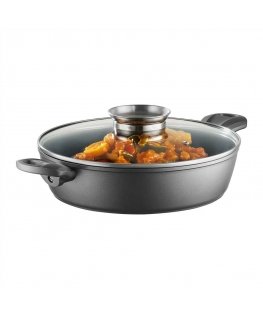 Deep frying pan with coating Qualum Ceramic Verso 28 cm AMBITION
