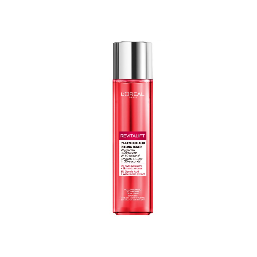 L'Oreal Revitalift šveičiamasis tonikas su glikolio rūgštimi 180ml – 2
