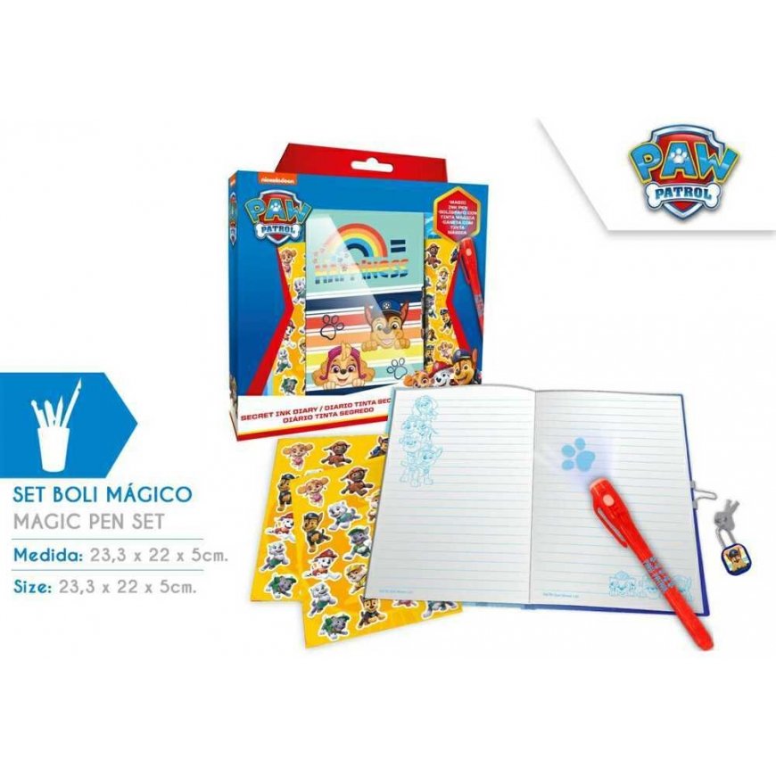 Kids Licensing Paw Patrol stebuklingo rašiklio dienoraštis