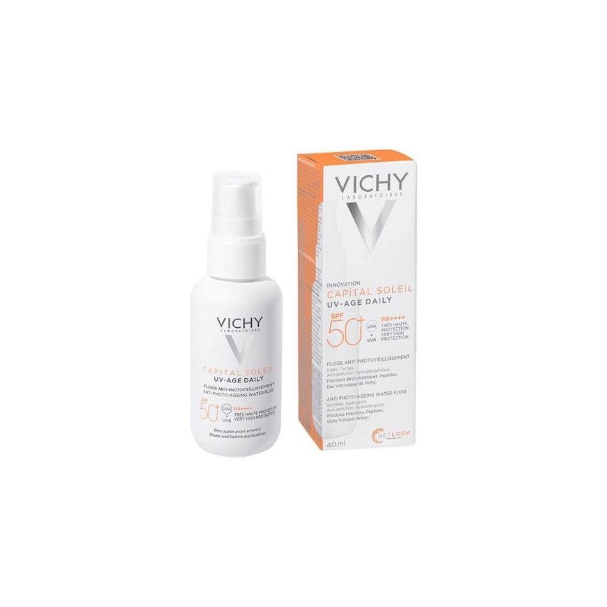 Protective face fluid from the sun Vichy Capital Soleil UV-Age Daily Tinted SPF50, 40 ml – 2