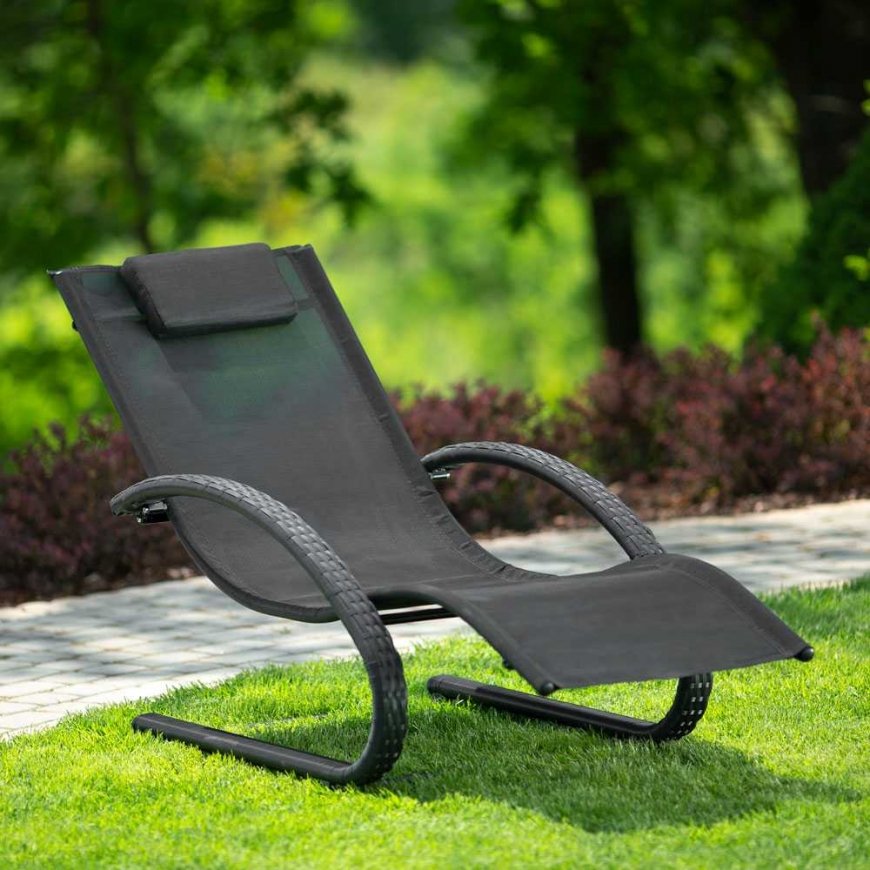 Leżak garden Valery anthracite PATIO