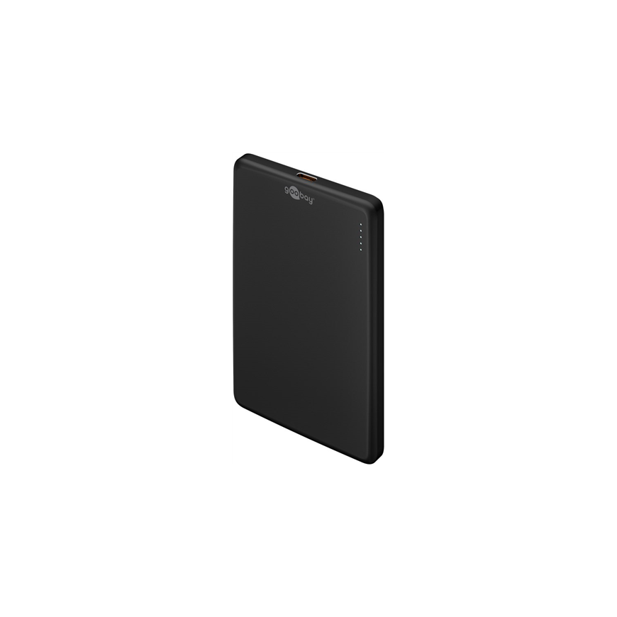 Goobay Magnetic Wireless Power Bank | 70182 | 5000 mAh | USB-C | Juodas