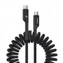 Fast Charging Cable USB-C to USB-C Baseus Fish-Eye 100W, 1m (black) Fast Charging Cable USB-C to USB-C Baseus Fish-Eye 100W, 1m (black)