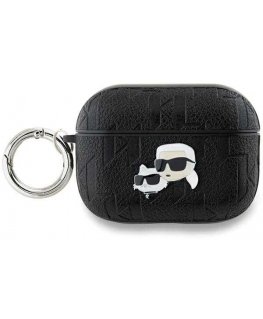 Case Karl Lagerfeld KLAP2PGKCPK AirPods Pro 2 (2022/2023) cover black/black Monogram Karl & Choupette Head