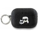 Case Karl Lagerfeld KLAP2PGKCPK AirPods Pro 2 (2022/2023) cover black/black Monogram Karl & Choupette Head