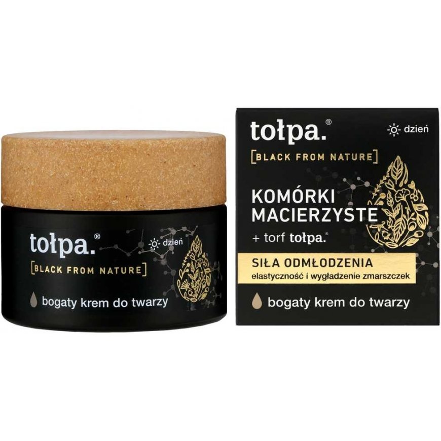 TOŁPA Juodas From Nature Bogaty Krem do twarzy na dzień - siła odmłodzenia 50 ml