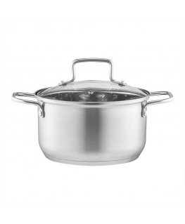 Pot steel with lid Hugo 22 cm AMBITION