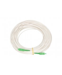 Extralink Потч-корд SC/APC-SC/APC LSOH, Одномодовый, Simplex, G.657A2, 3 мм, 10m, белый