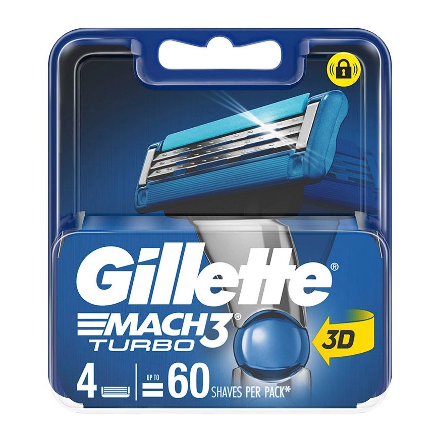 Gillette Mach 3 Turbo 4pcs