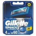 Gillette Mach 3 Turbo 4pcs Gillette Mach 3 Turbo 4pcs