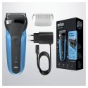 Braun Series 3 310s Foolium pardel Trimmer Must, Sinine Braun Series 3 310s Foolium pardel Trimmer Must, Sinine