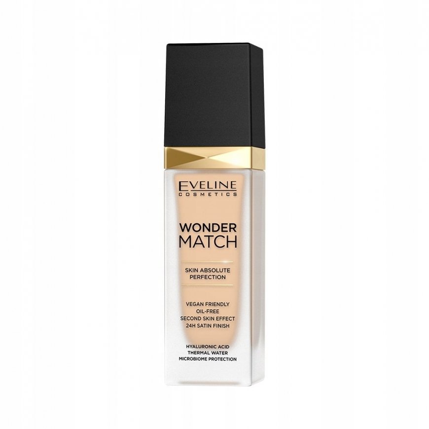 Eveline Cosmetics EVELINE Wonder Match Podkład dopasowujący się do cery nr 011 Almond 30 ml – 2