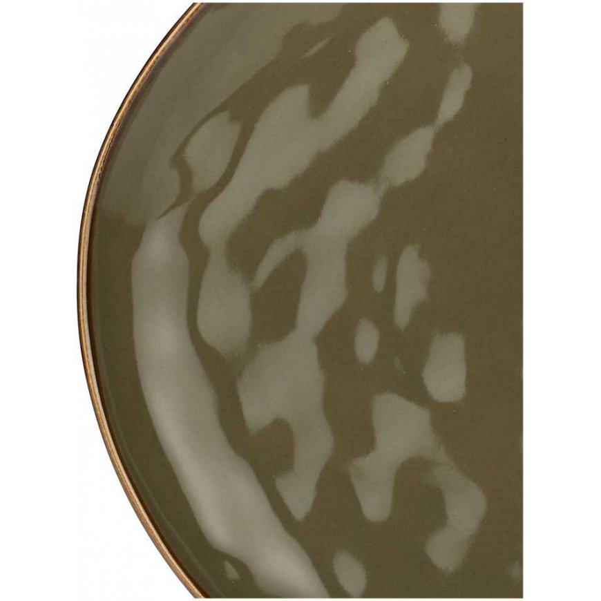 Rose&Tulipani Set of 4 talerzy obiadowych Concerto Grigio Tortora - Dark brown, 27 cm – 2