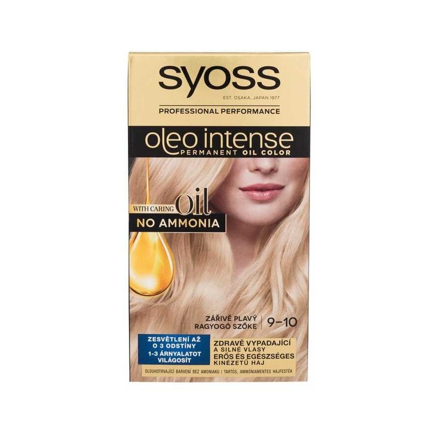 Syoss Oleo 9-10 šviesiai šviesūs plaukų dažai – 2