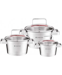 Pot set na indukcję Selection 6 - elementowy AMBITION