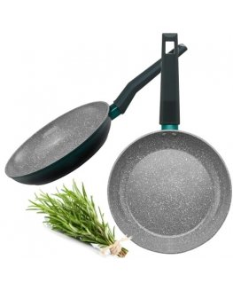 Pan with coating Qualum Ceramic Stone Edition Ombre Green 20 cm AMBITION