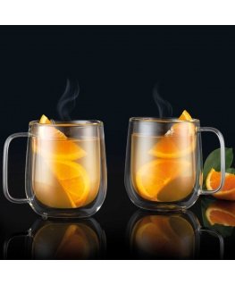 Dajar Set of 2 Mia thermal glasses/mugs 250 ml AMBITION