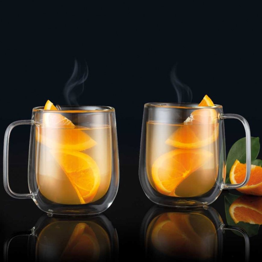 Dajar Set of 2 Mia thermal glasses/mugs 250 ml AMBITION