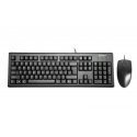 Klaviatuur, klaviatuurikomplekt + membraanhiir A4 TECH A4TKLA43774 (USB 2.0 must optiline)