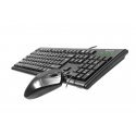 Tastatūra, tastatūru komplekts + membrānas pele A4 TECH A4TKLA43774 (USB 2.0 melna optiskā) Tastatūra, tastatūru komplekts + membrānas pele A4 TECH A4TKLA43774 (USB 2.0 melna optiskā)